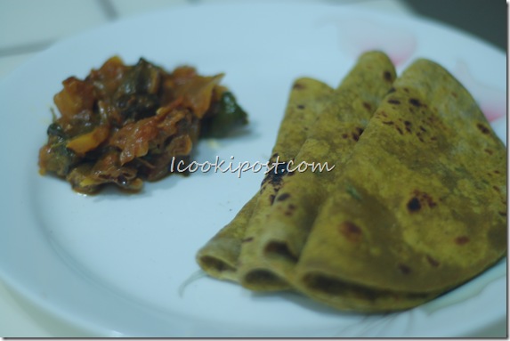 Palak paratha Palak paratha