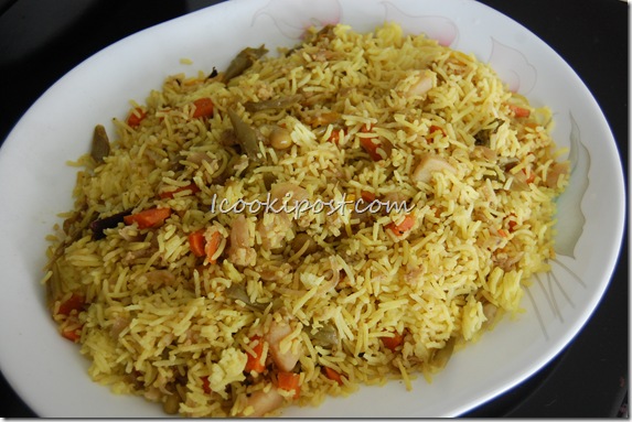 Vegetable biriyani Vegetable biriyani