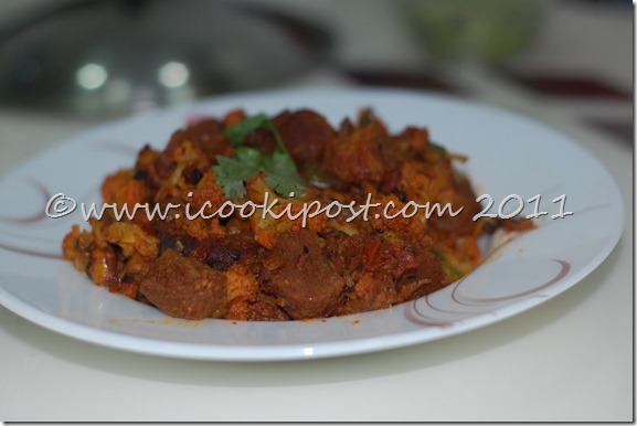 Soya -Cauliflower Masala Soya -Cauliflower Masala